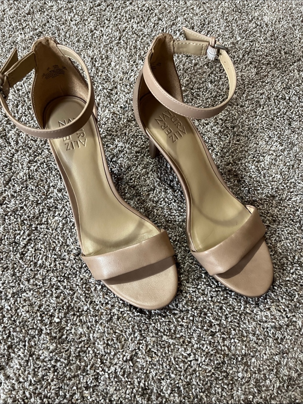Naturalizer Nude Ankle-Strap Heels